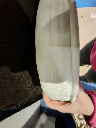 Cabecero Cama 150 Blanco Tapizado con tachuelas