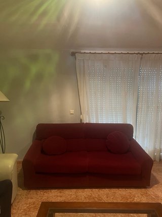 Sofá Cama Terciopelo burdeos 2 Plazas