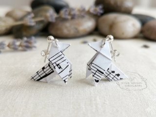 Pendientes Origami Pajarita