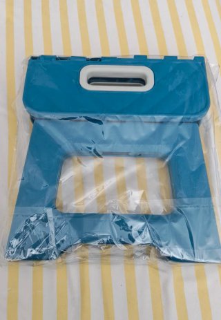 Taburete Plegable Portátil Azul