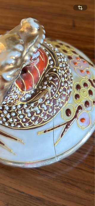 tetera japonesa estilo Satsuma Kutani “Dragon Ware