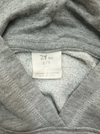 Sweatshirt com Capuz Rinoceronte (4/5 Anos)