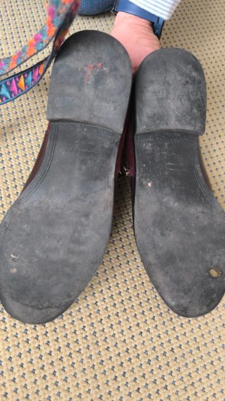 Botín Pull&Bear granate
