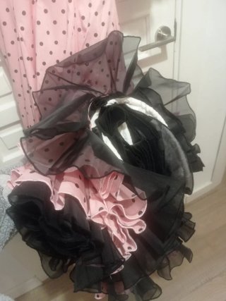 Traje Flamenca Niña Lunares Rosa