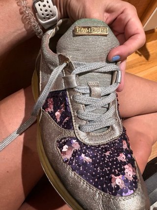 Zapatillas Bambury Originales Doradas y Moradas