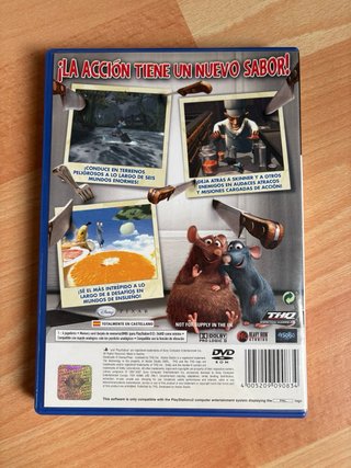 Caja Juego PS2 Ratatouille Disney Pixar. Sin juego