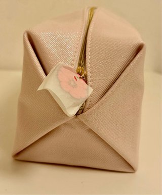 Bolsa de maquilhagem Coach Rosa Dourada