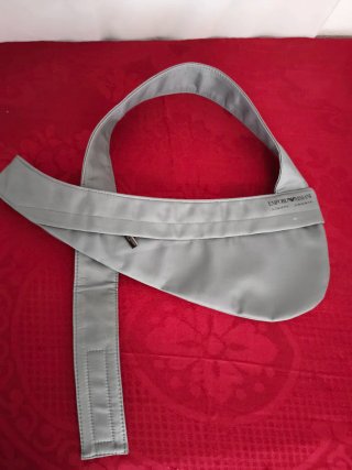 Bolsa de cintura ou de ombro unisexo Cinza