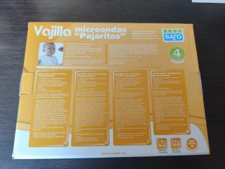 Vajilla Saro Microondas Pajaritos 4 Piezas