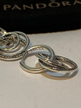 Pendientes Pandora Aro Plata