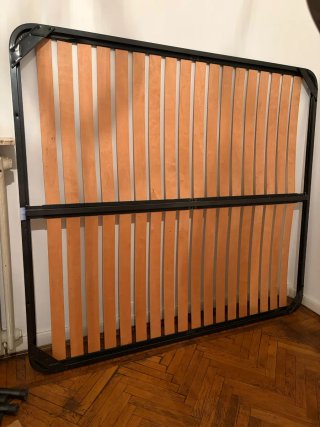Rete matrimoniale doghe legno 190x170x34