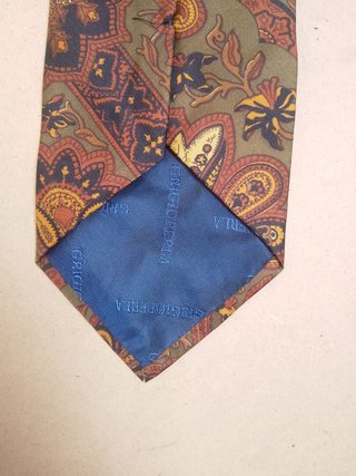 Cravatta Grigioperla Pura Seta Motivo Paisley