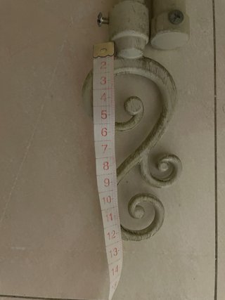 Barra cortina metal 165 cm beige/plata