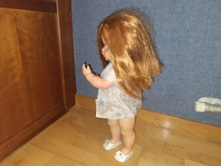 Jesmar Luchy muñeca  Vintage mama mecedora