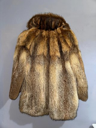Abrigo zorro canadiense tres cuartos talla 46