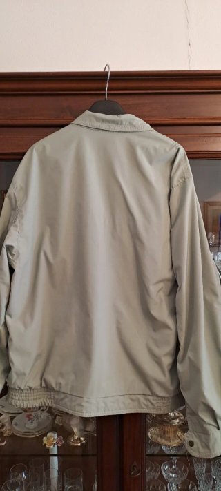 Giacca leggera uomo beige double face