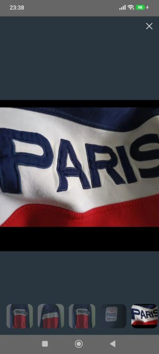 Sudadera PARIS azul, blanca y roja