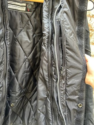 Chaqueta de moto negra