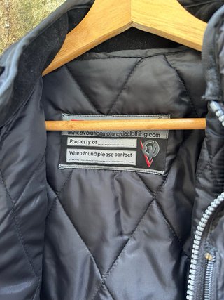 Chaqueta de moto negra