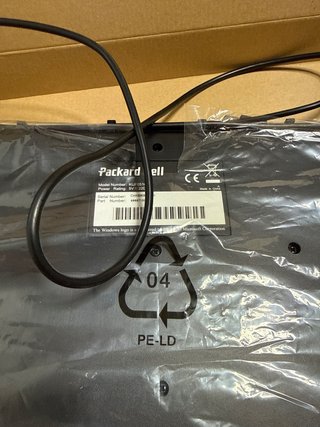 Teclado Packard Bell Negro/Plateado