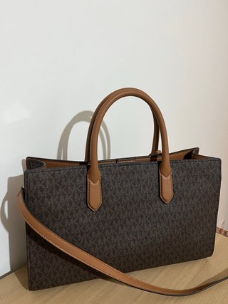 Borsa Michael Kors Marrone con Lucchetto Dorato