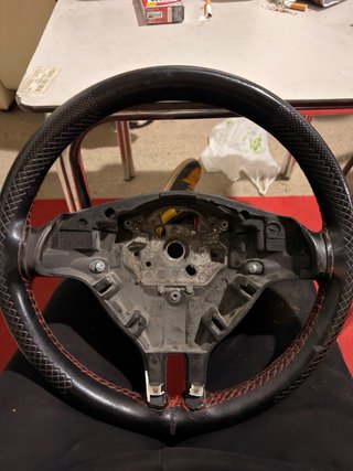 Volante BMW E46 Negro/Rojo
