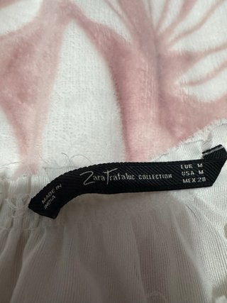 Camisa de gasa blanca