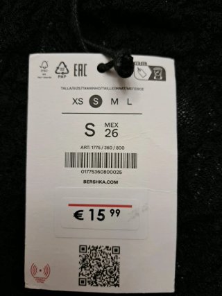 Body encaje tirantes Bershka negro