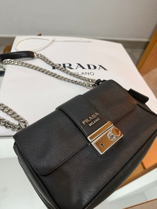 ORIGINAL Bolso Prada Negro Cadena