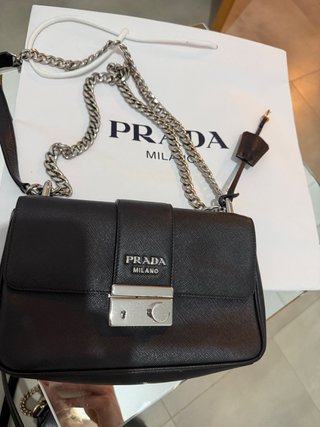 ORIGINAL Bolso Prada Negro Cadena