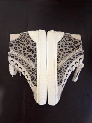 Zapatillas Animal Print Beige y Negro