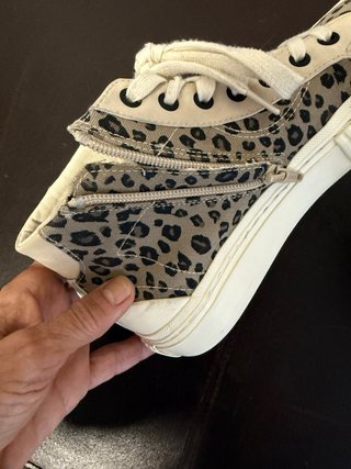Zapatillas Animal Print Beige y Negro