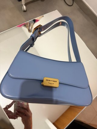 Bolso Armani Azul Charol