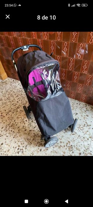 Silla de paseo bebé color fucsia