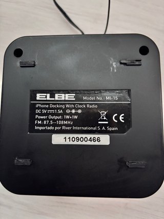 Reloj despertador digital ELBE negro