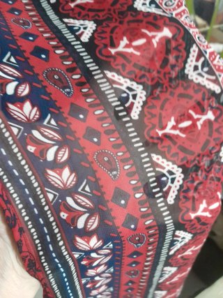 Gonna lunga in voile fantasia