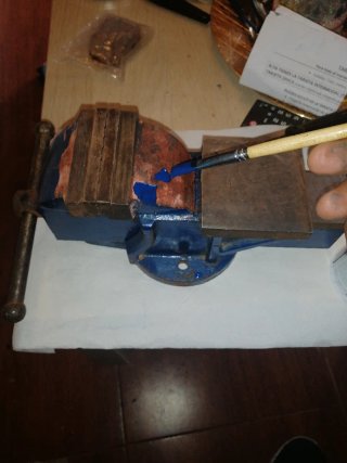 Torno de mesa mediano avertura 11cm retaurado