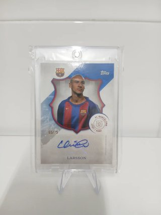 Topps FC Barcelona 125 Aniversario Larsson /75