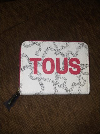 Monedero Tous Blanco y Rojo