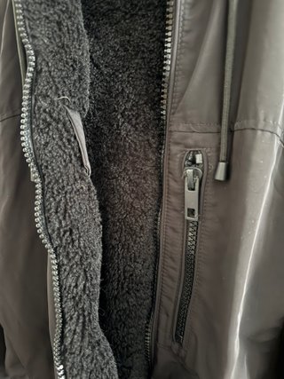 Chaqueta bomber reversible negra