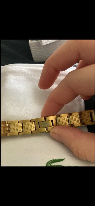 Pulsera Lacoste Acero Inoxidable Dorada