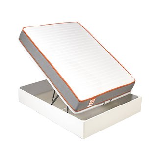 Base cama + Colchón con cajón de almacenamiento