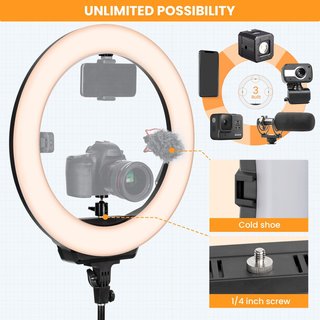 Anillo de Luz LED TARION con Trípode