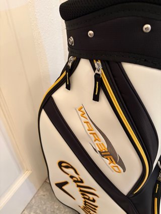 Bolsa de golf Callaway blanca y negra
