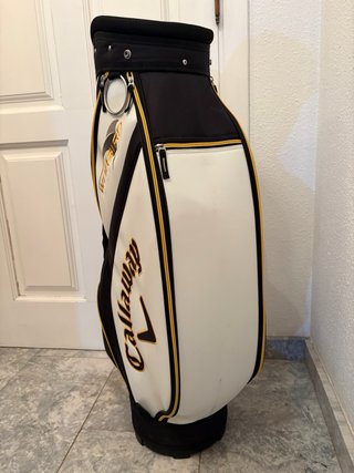Bolsa de golf Callaway blanca y negra