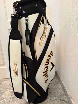 Bolsa de golf Callaway blanca y negra