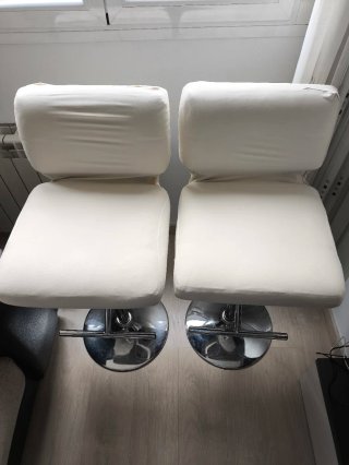 Taburete de cocina blanco