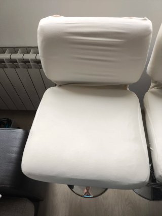 Taburete de cocina blanco