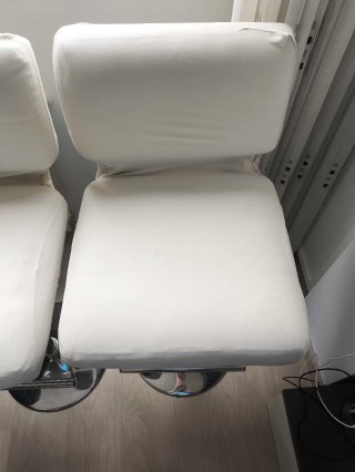 Taburete de cocina blanco