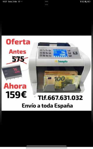 Contadora de Billetes Beeplo Profesional Oferta